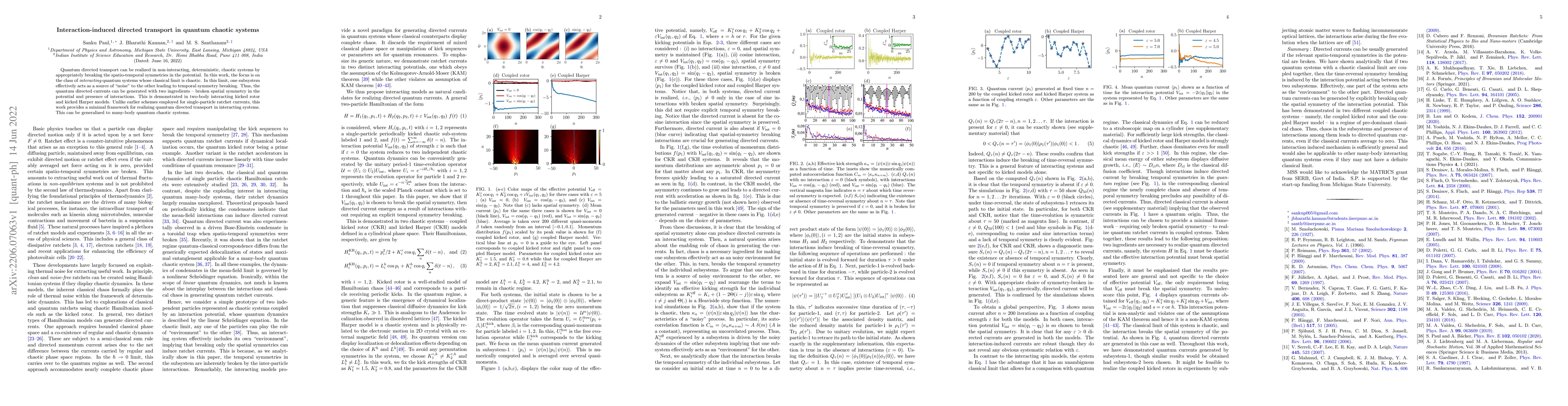 Thumbnail for Interaction-induced directed transport in quantum chaotic systems