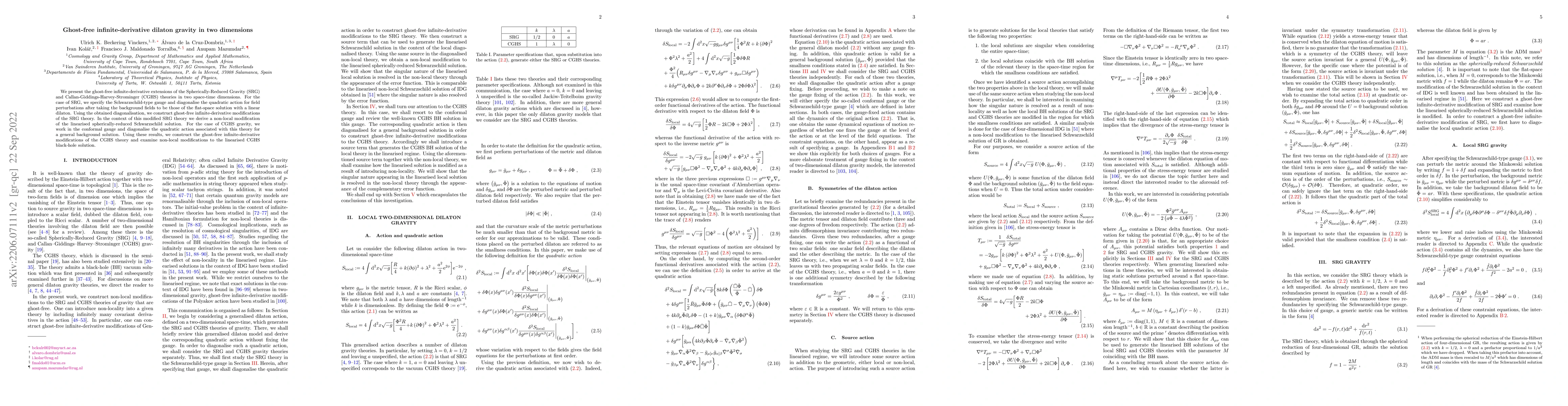 Thumbnail for Ghost-free infinite-derivative dilaton gravity in two dimensions