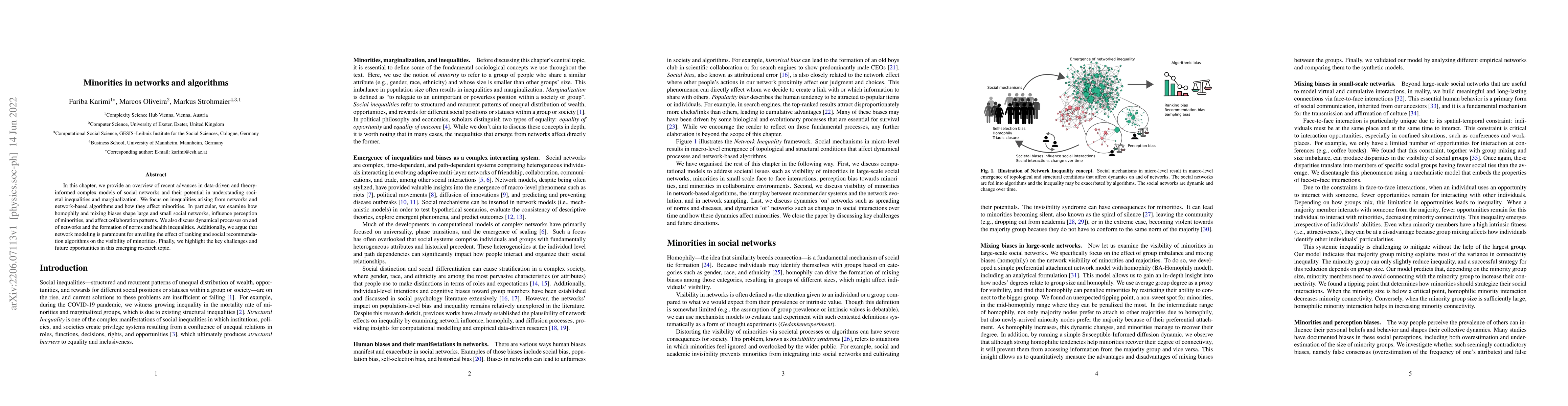 Thumbnail for Minorities in networks and algorithms