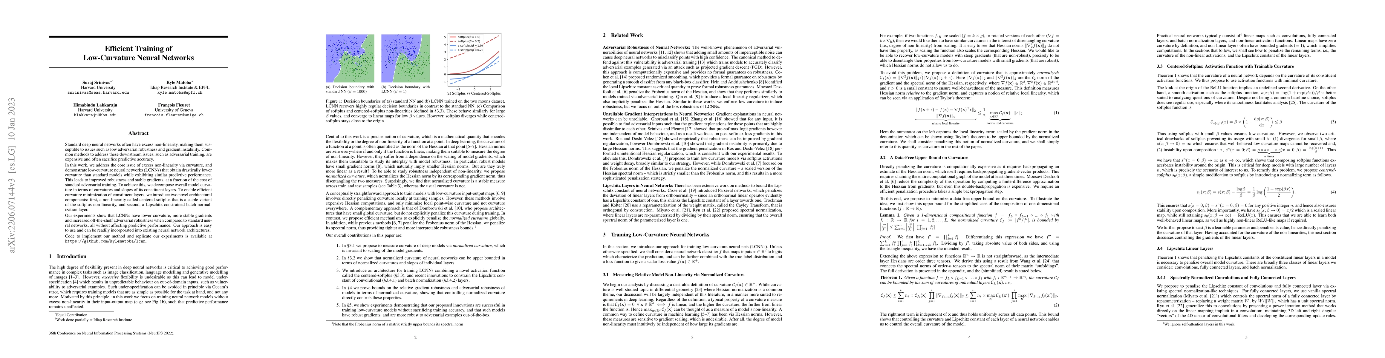 Thumbnail for Efficiently Training Low-Curvature Neural Networks