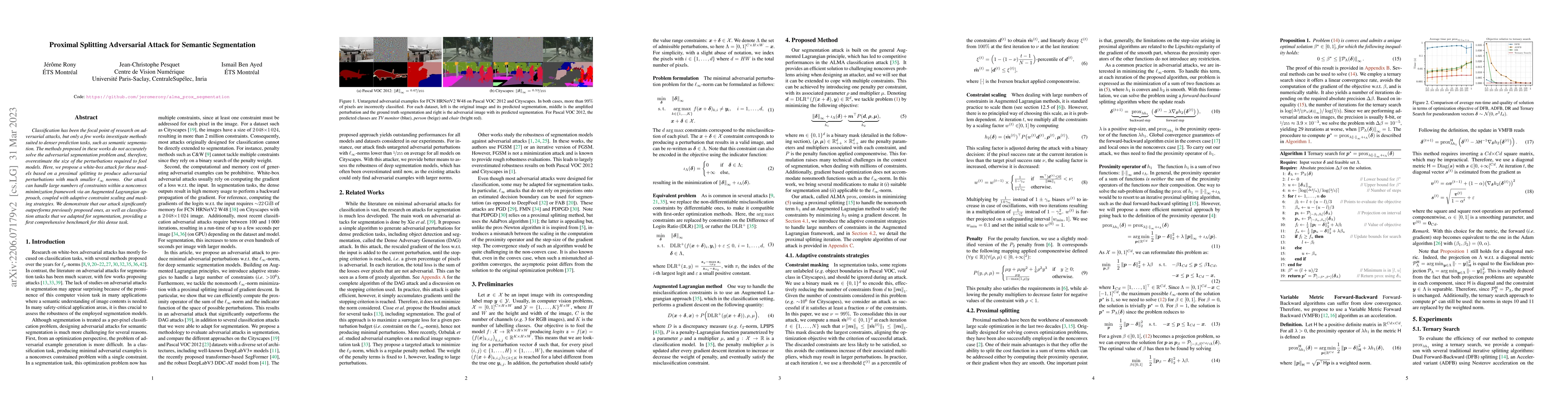 Thumbnail for Proximal Splitting Adversarial Attacks for Semantic Segmentation