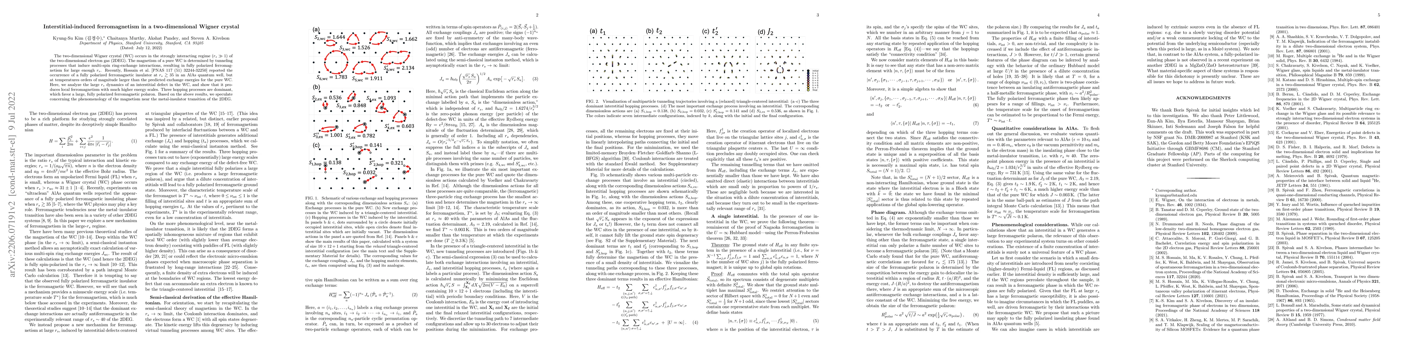 Thumbnail for Interstitial-induced ferromagnetism in a two-dimensional Wigner crystal