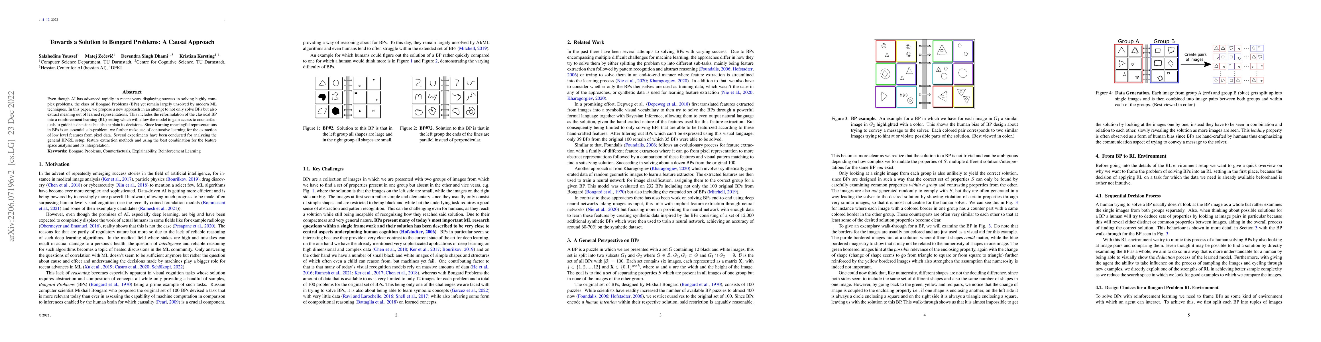 Thumbnail for Towards a Solution to Bongard Problems: A Causal Approach