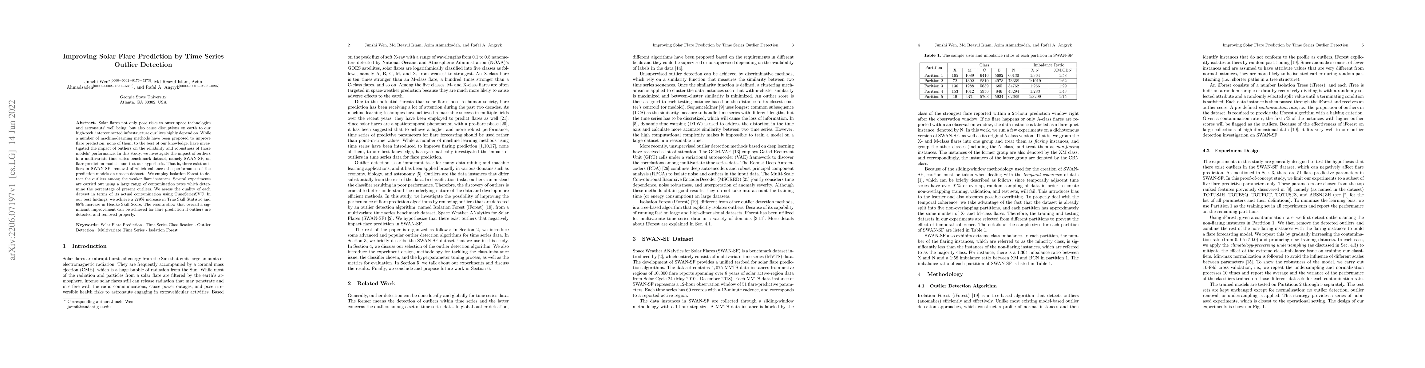 Thumbnail for Improving Solar Flare Prediction by Time Series Outlier Detection