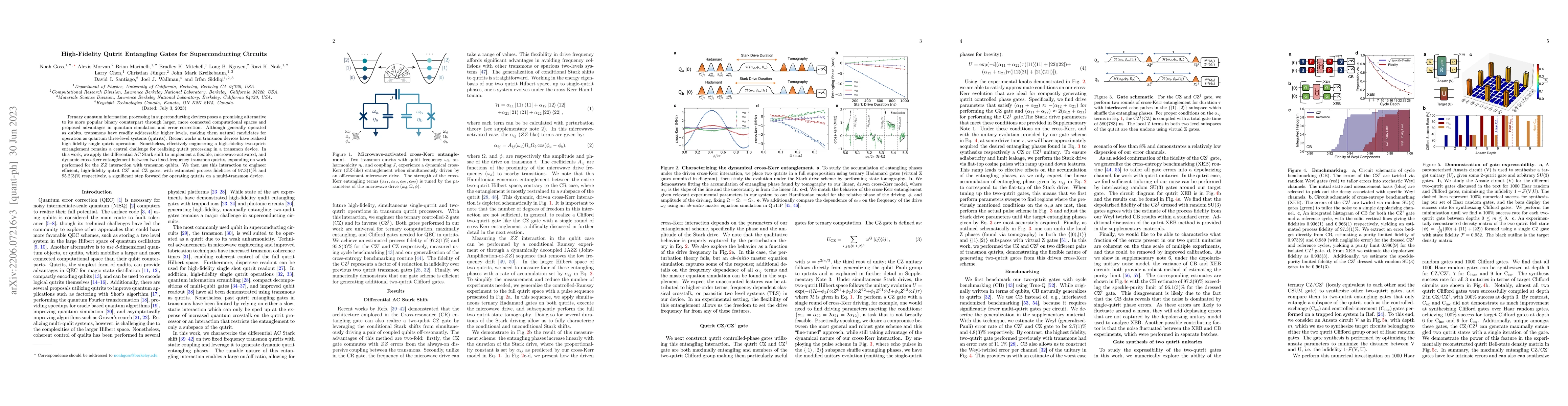 Thumbnail for High-Fidelity Qutrit Entangling Gates for Superconducting Circuits