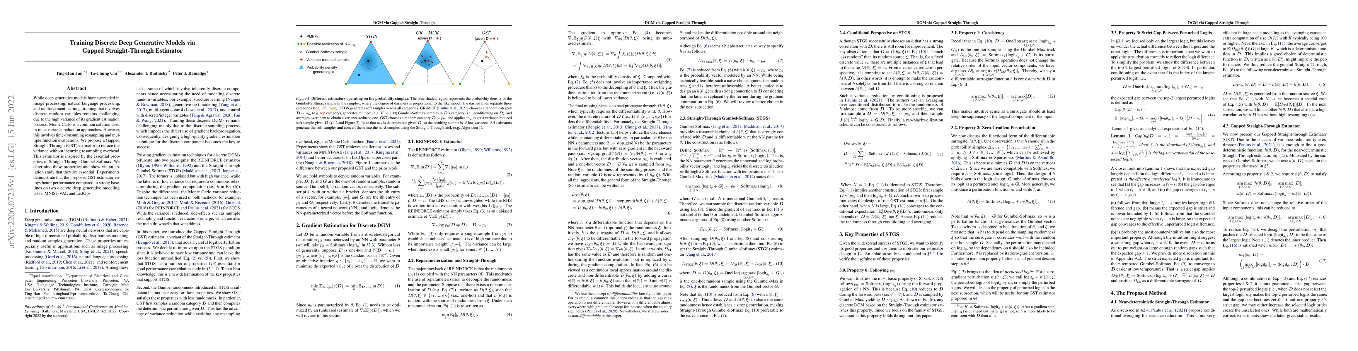 Thumbnail for Training Discrete Deep Generative Models via Gapped Straight-Through
  Estimator
