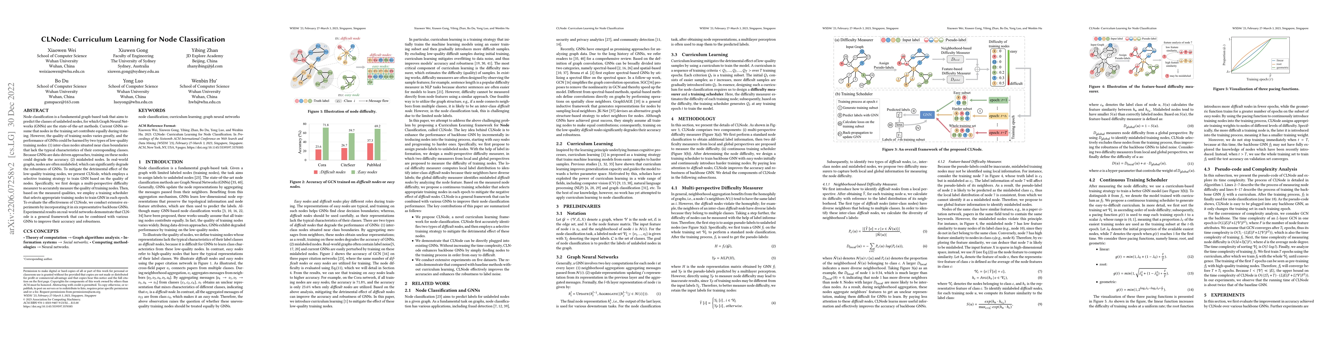 Thumbnail for CLNode: Curriculum Learning for Node Classification