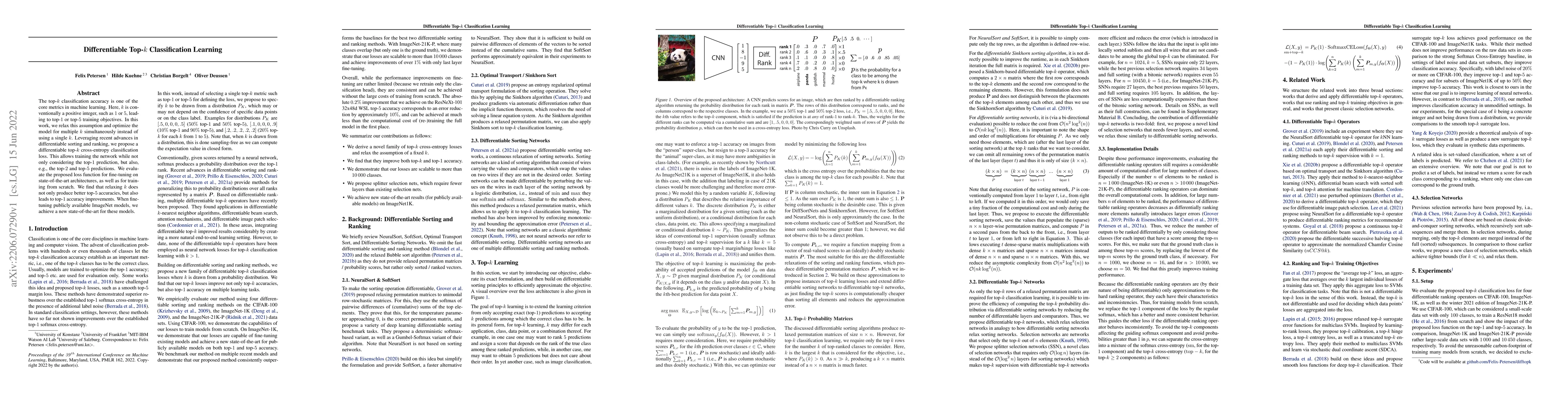 Thumbnail for Differentiable Top-k Classification Learning