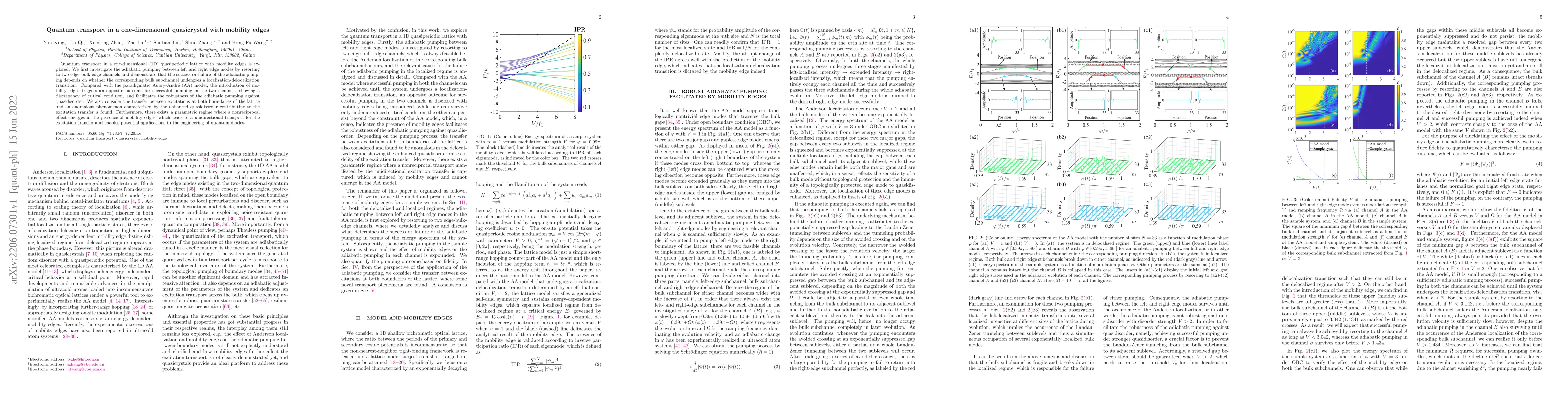 Thumbnail for Quantum transport in a one-dimensional quasicrystal with mobility edges