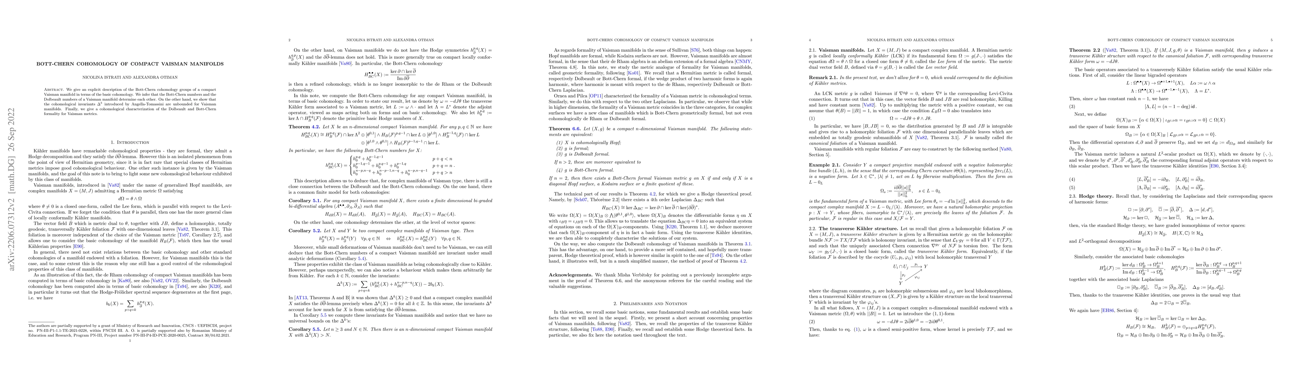 Thumbnail for Bott-Chern cohomology of compact Vaisman manifolds