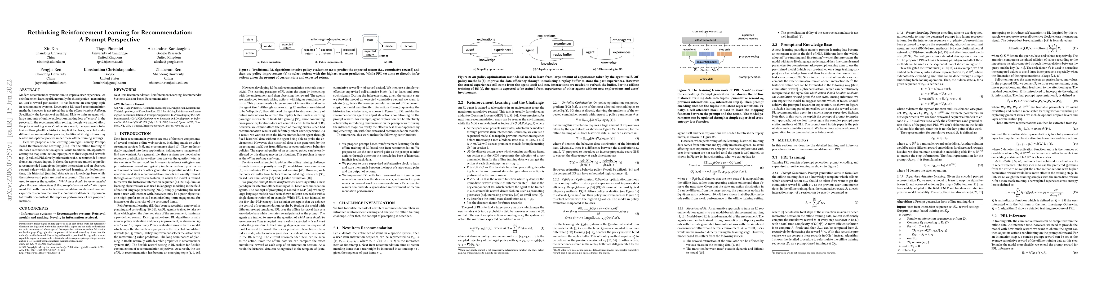 Thumbnail for Rethinking Reinforcement Learning for Recommendation: A Prompt
  Perspective