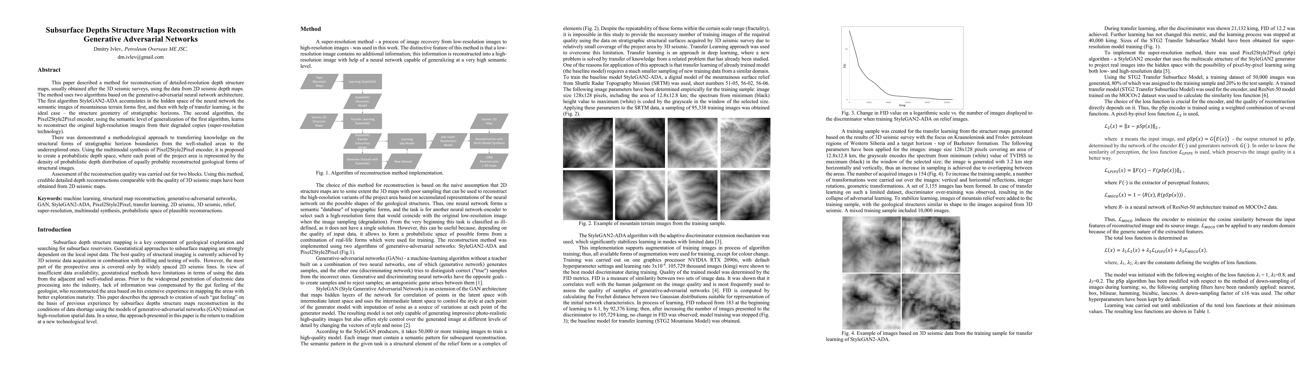 Thumbnail for Subsurface Depths Structure Maps Reconstruction with Generative
  Adversarial Networks