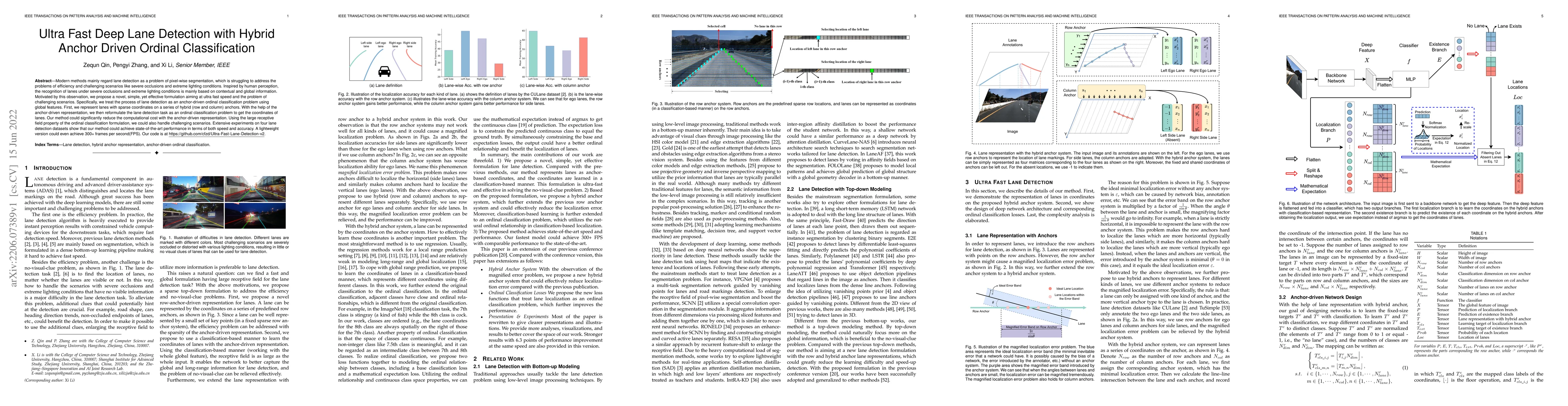 Thumbnail for Ultra Fast Deep Lane Detection with Hybrid Anchor Driven Ordinal
  Classification