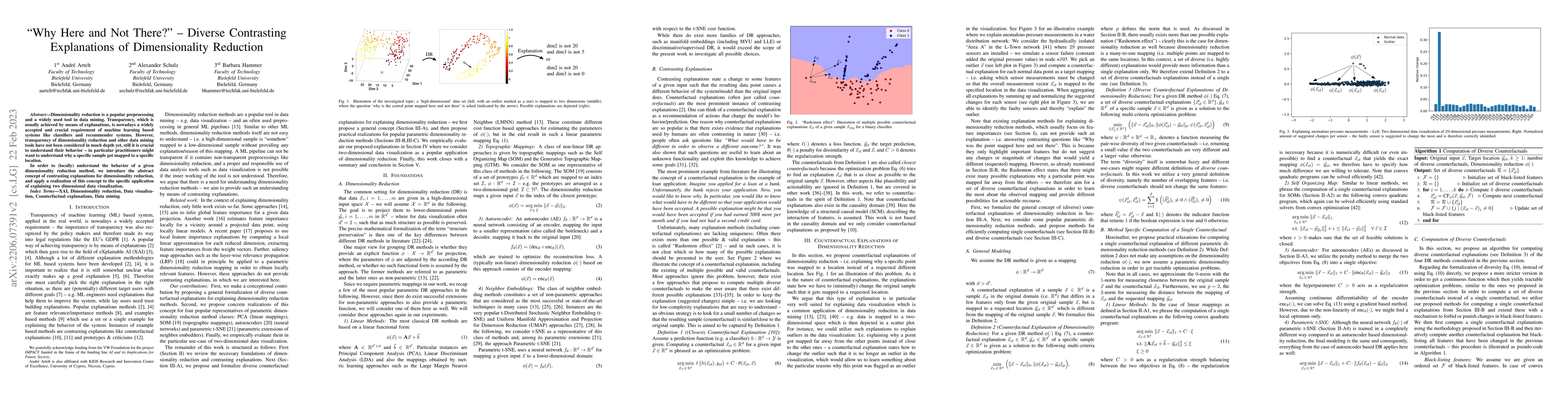 Thumbnail for "Why Here and Not There?" -- Diverse Contrasting Explanations of
  Dimensionality Reduction