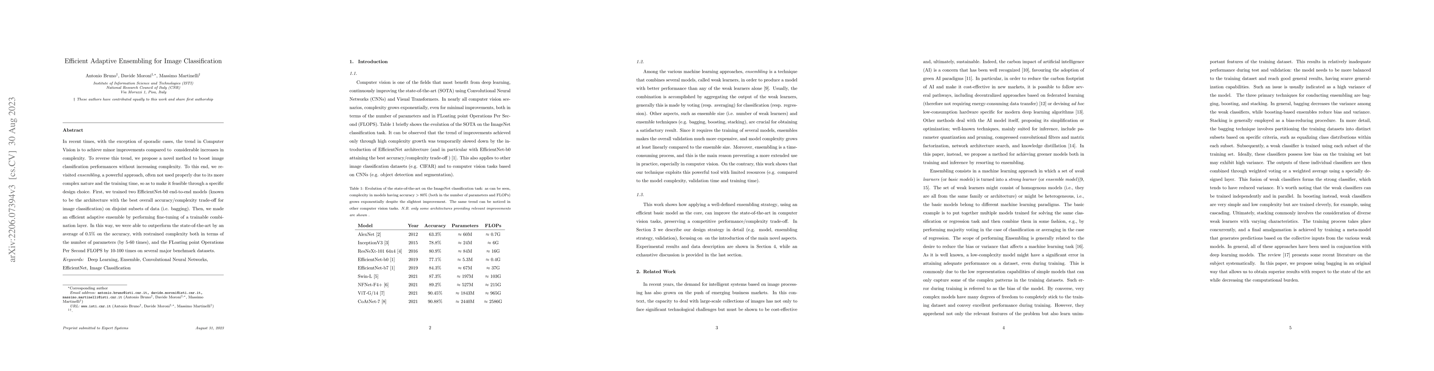 Thumbnail for Efficient Adaptive Ensembling for Image Classification
