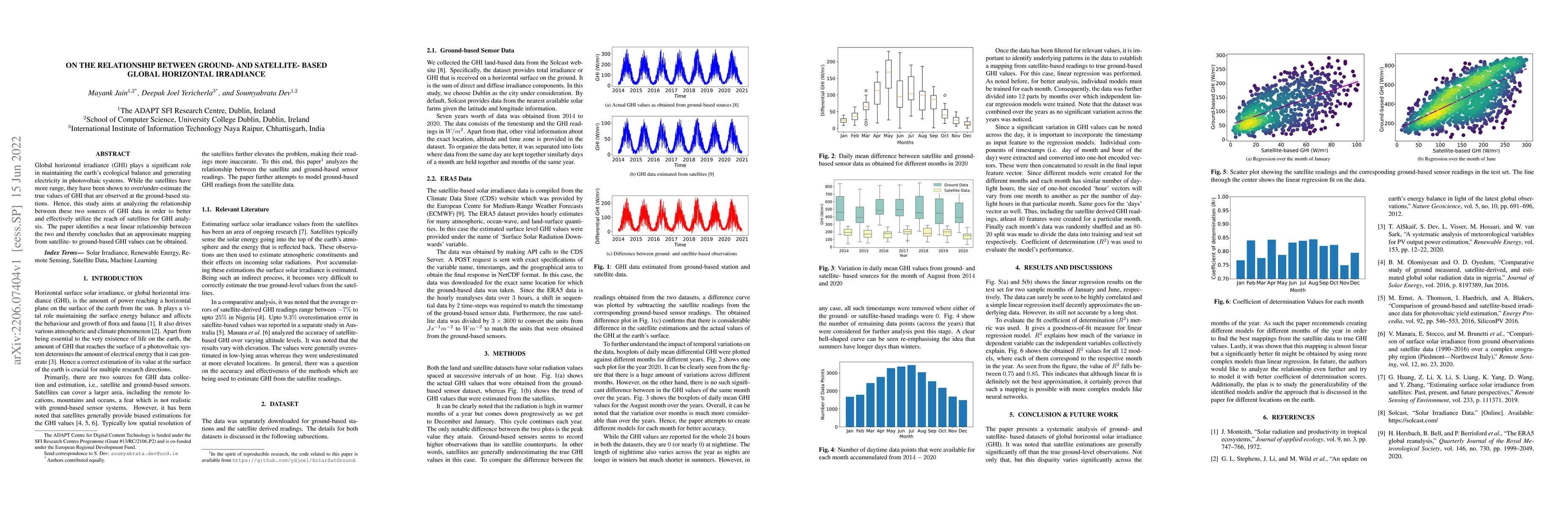 Thumbnail for On the Relationship Between Ground- and Satellite- Based Global
  Horizontal Irradiance