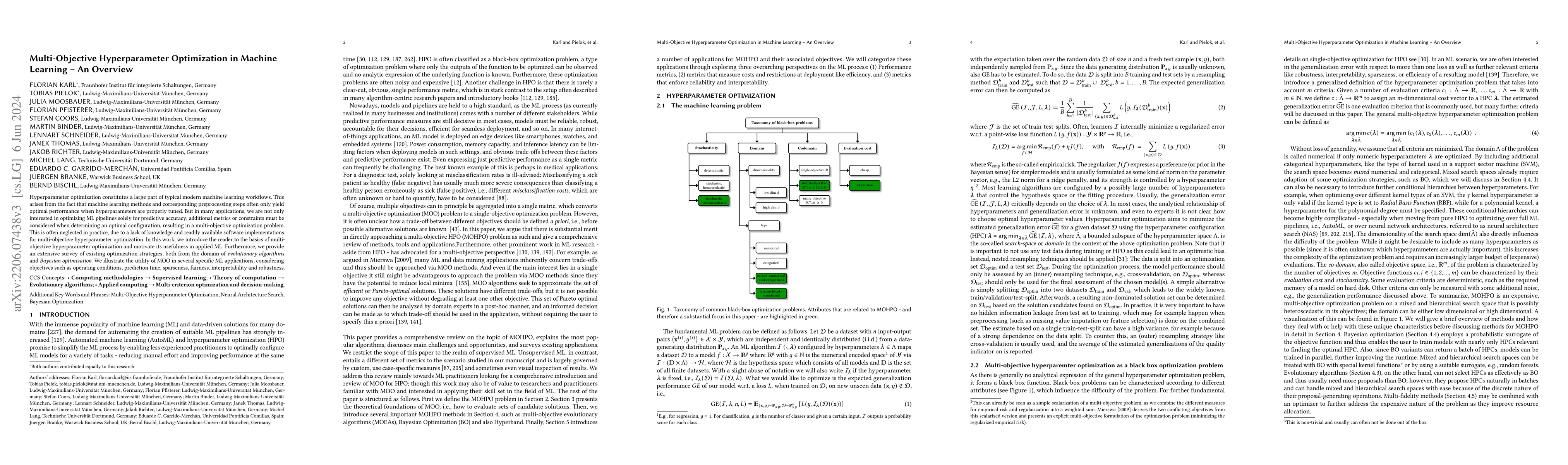 Thumbnail for Multi-Objective Hyperparameter Optimization in Machine Learning -- An
  Overview
