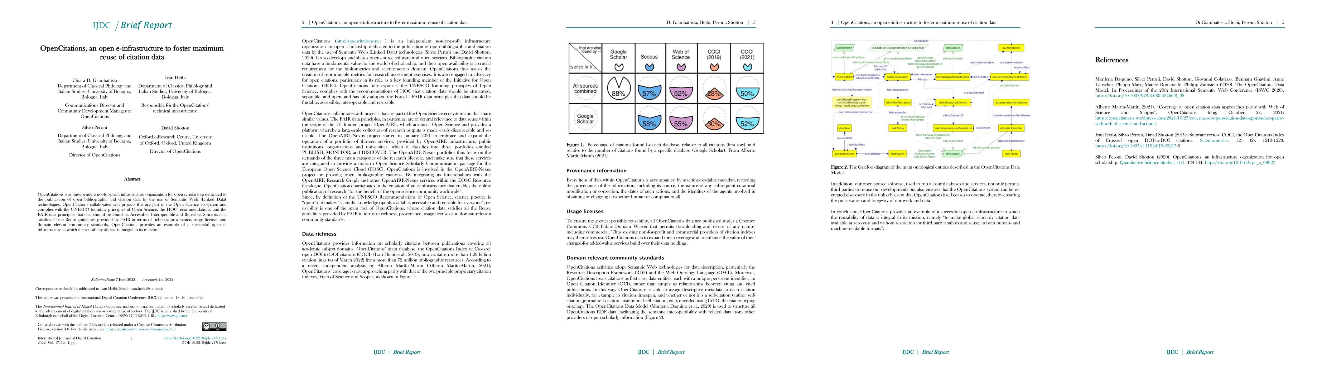 Thumbnail for OpenCitations, an open e-infrastructure to foster maximum reuse of
  citation data