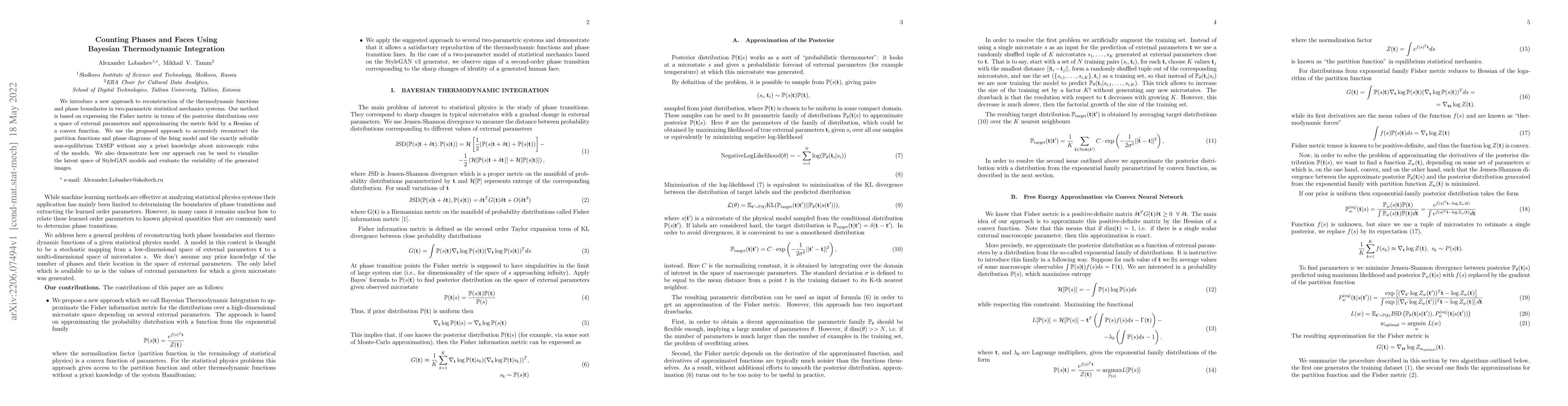 Thumbnail for Counting Phases and Faces Using Bayesian Thermodynamic Integration