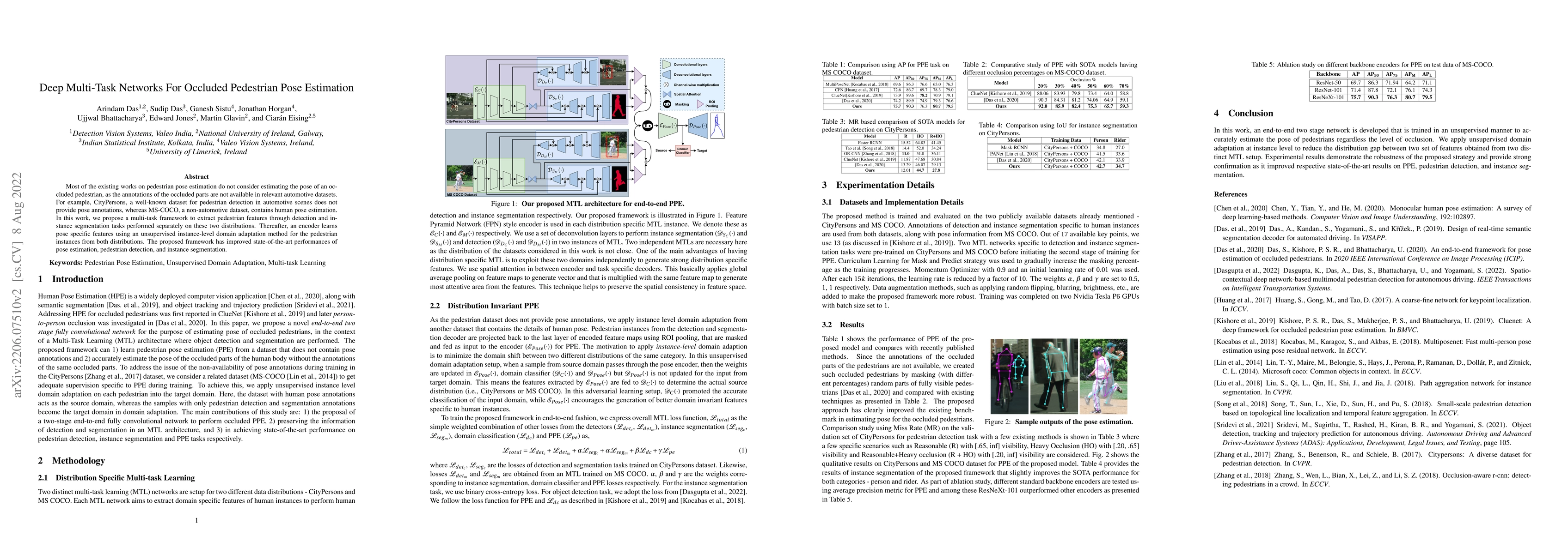 Thumbnail for Deep Multi-Task Networks For Occluded Pedestrian Pose Estimation