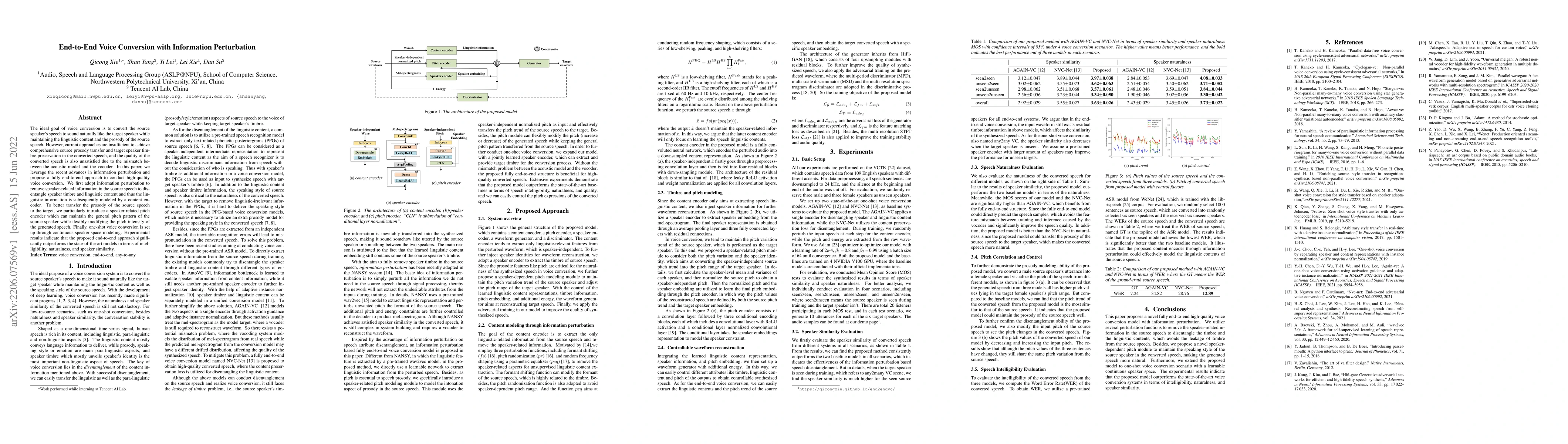 Thumbnail for End-to-End Voice Conversion with Information Perturbation