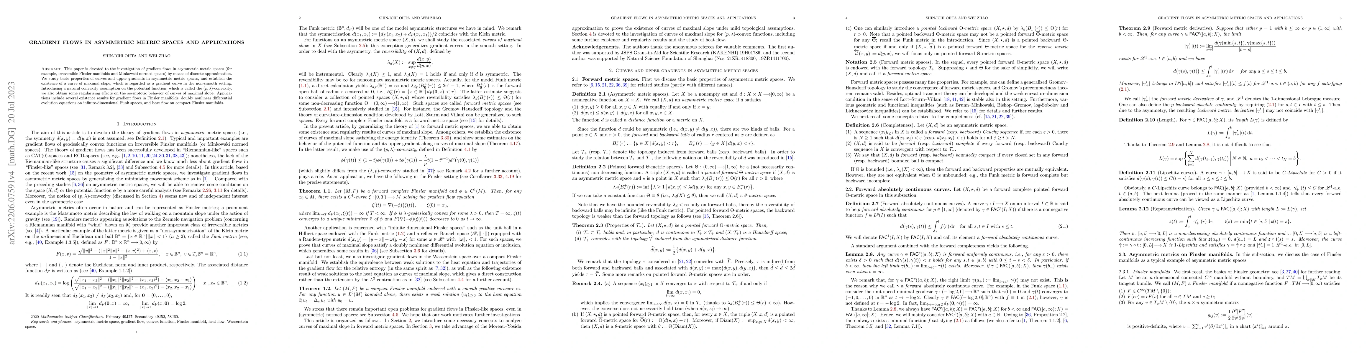 Thumbnail for Gradient flows in asymmetric metric spaces and applications