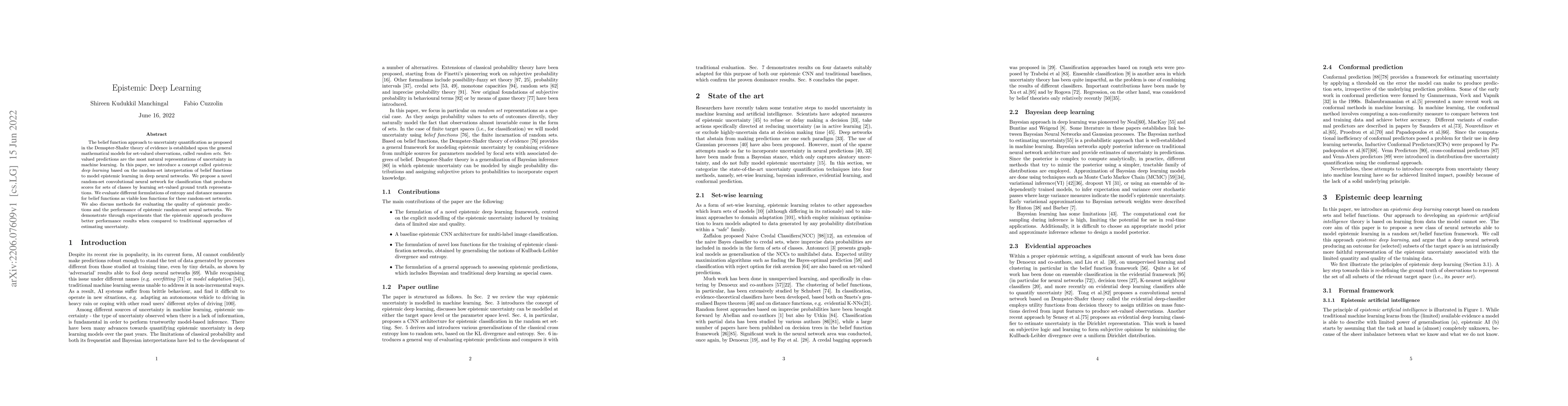 Thumbnail for Epistemic Deep Learning