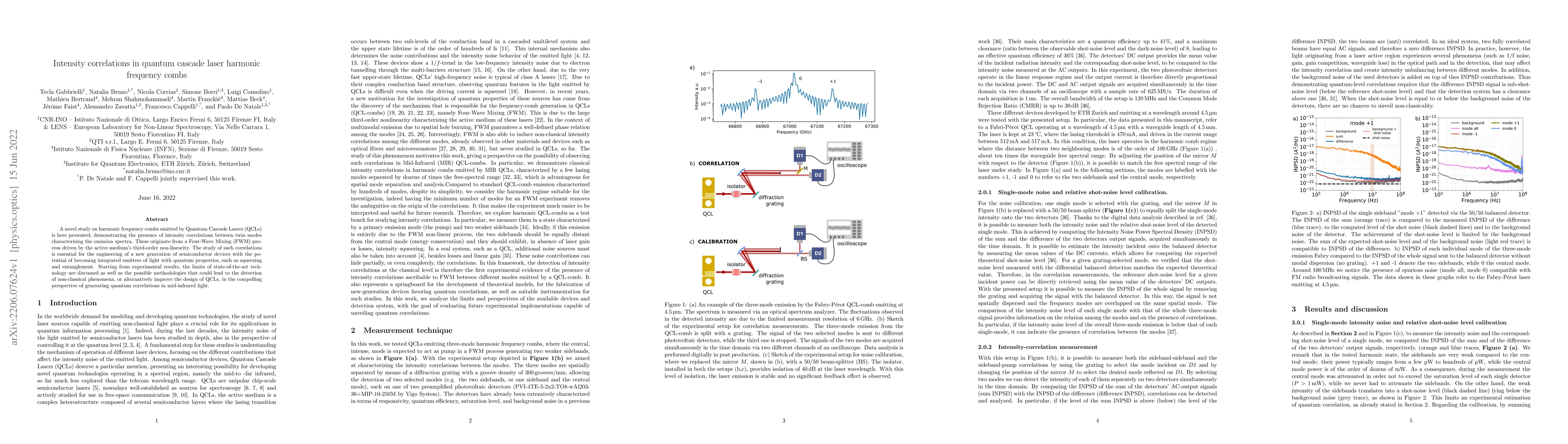 Thumbnail for Intensity correlations in quantum cascade laser harmonic frequency combs