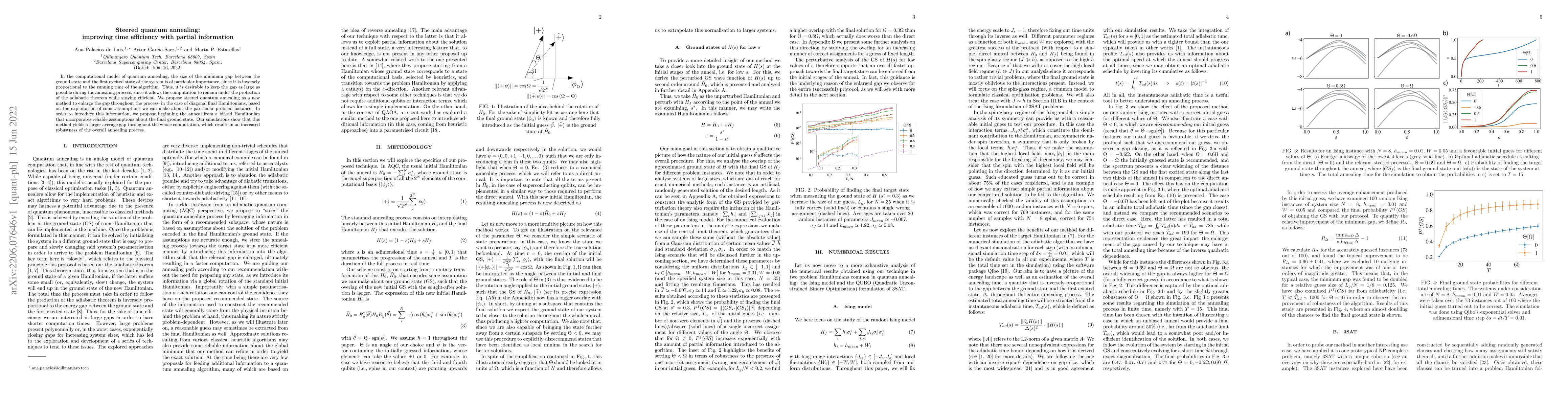 Thumbnail for Steered quantum annealing: improving time efficiency with partial
  information