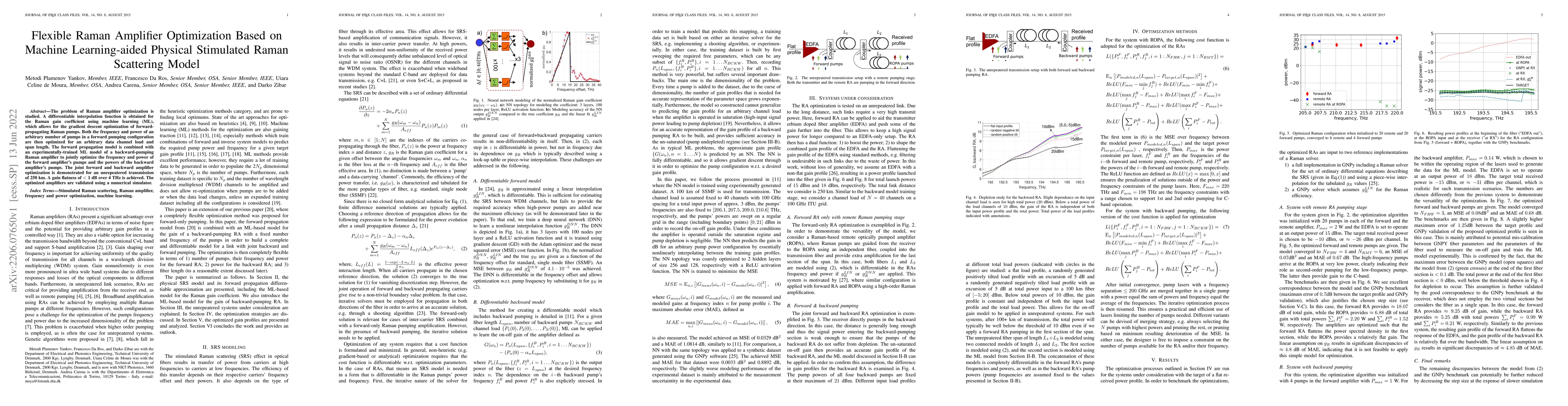Thumbnail for Flexible Raman Amplifier Optimization Based on Machine Learning-aided
  Physical Stimulated Raman Scattering Model