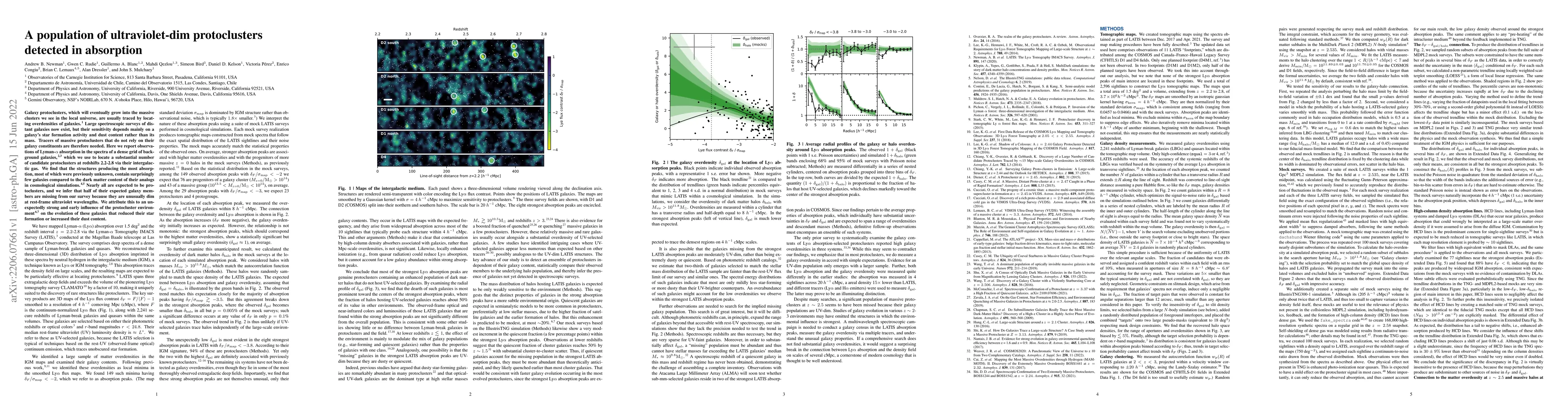 Thumbnail for A population of ultraviolet-dim protoclusters detected in absorption
