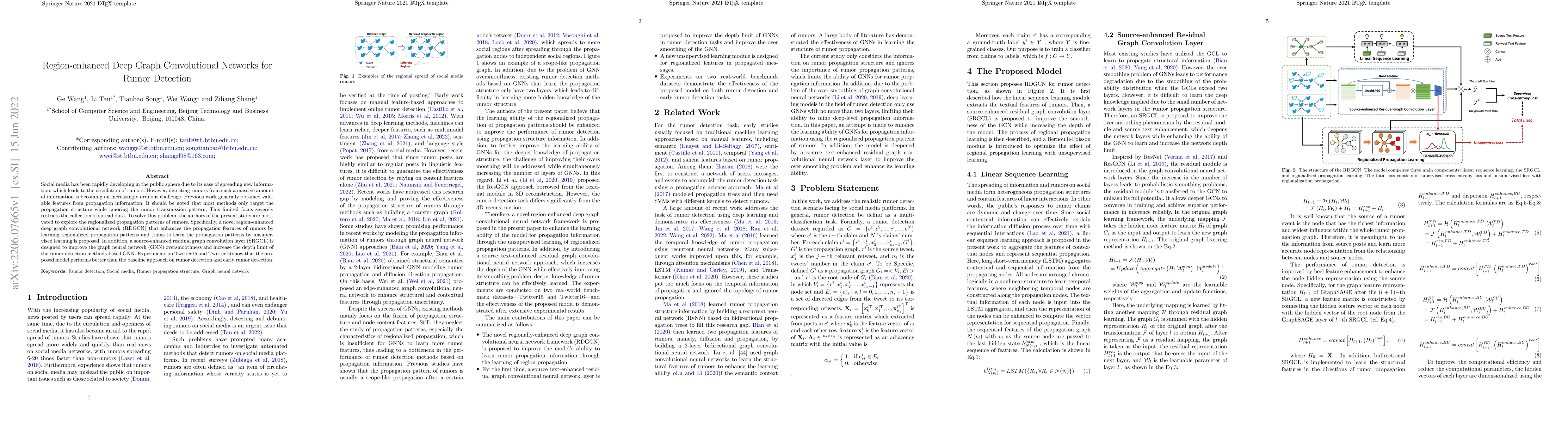 Thumbnail for Region-enhanced Deep Graph Convolutional Networks for Rumor Detection