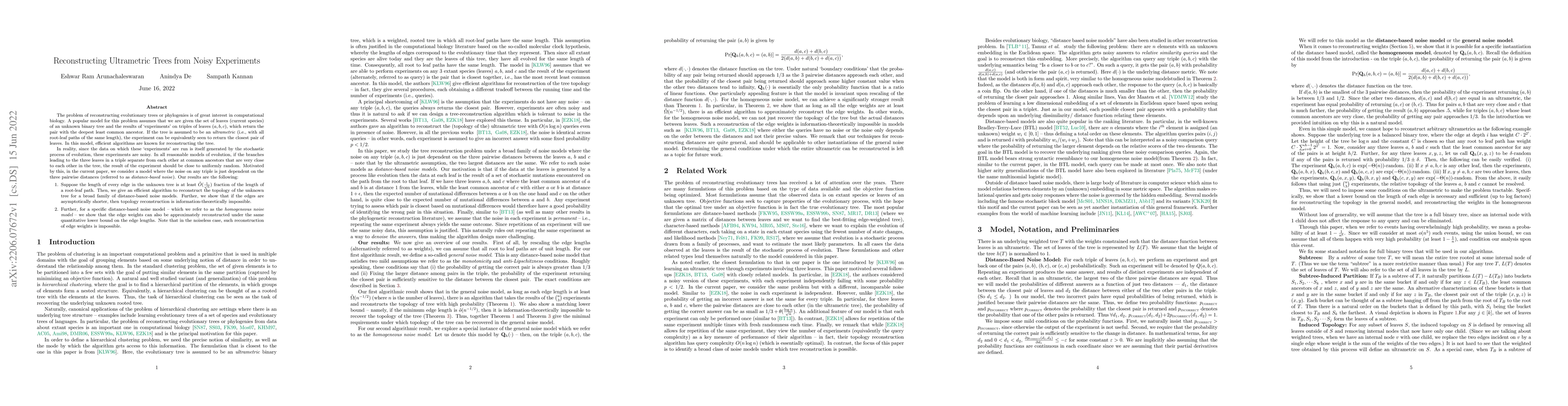 Thumbnail for Reconstructing Ultrametric Trees from Noisy Experiments