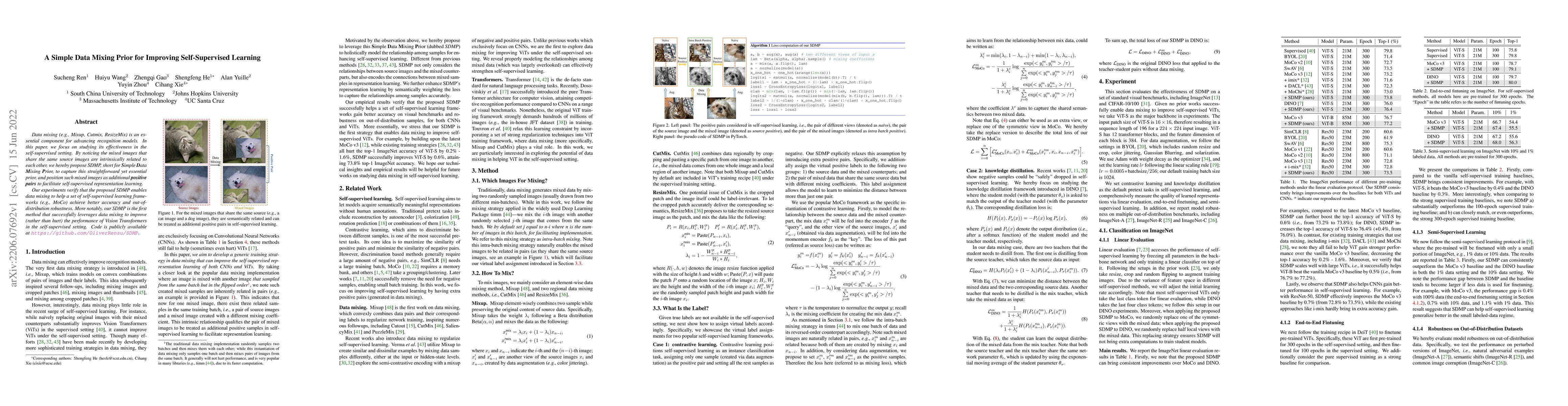 Thumbnail for A Simple Data Mixing Prior for Improving Self-Supervised Learning