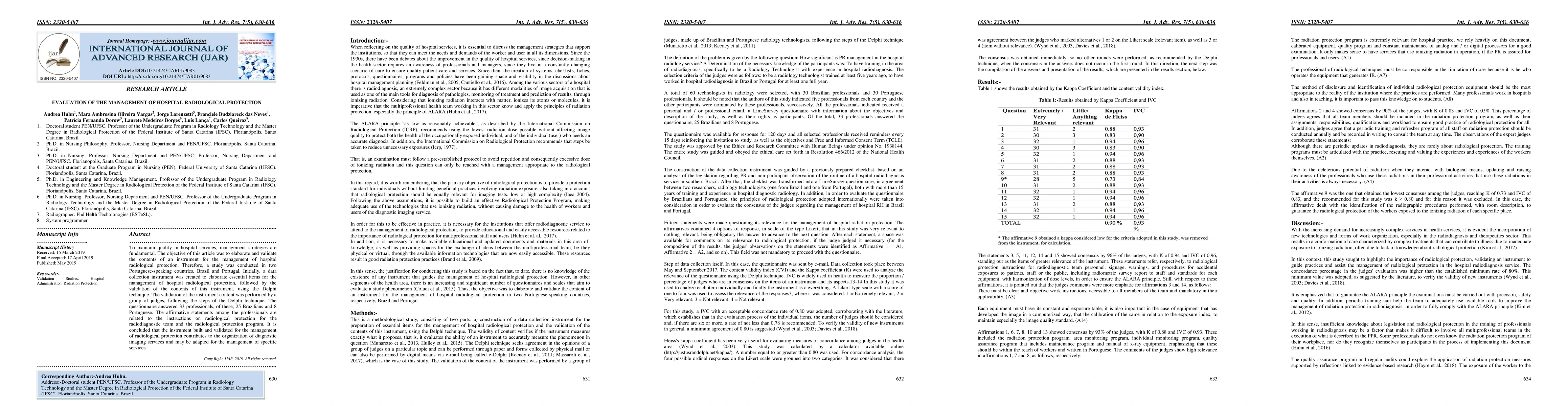 Thumbnail for Evaluation of the Management of Hospital Radiological Protection