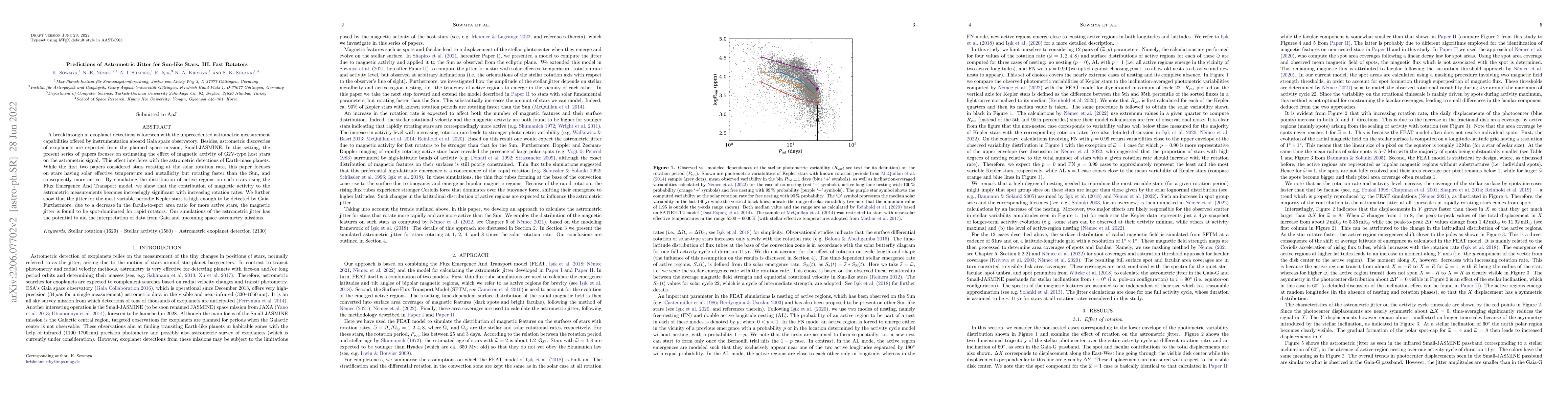 Thumbnail for Predictions of Astrometric Jitter for Sun-like Stars. III. Fast Rotators