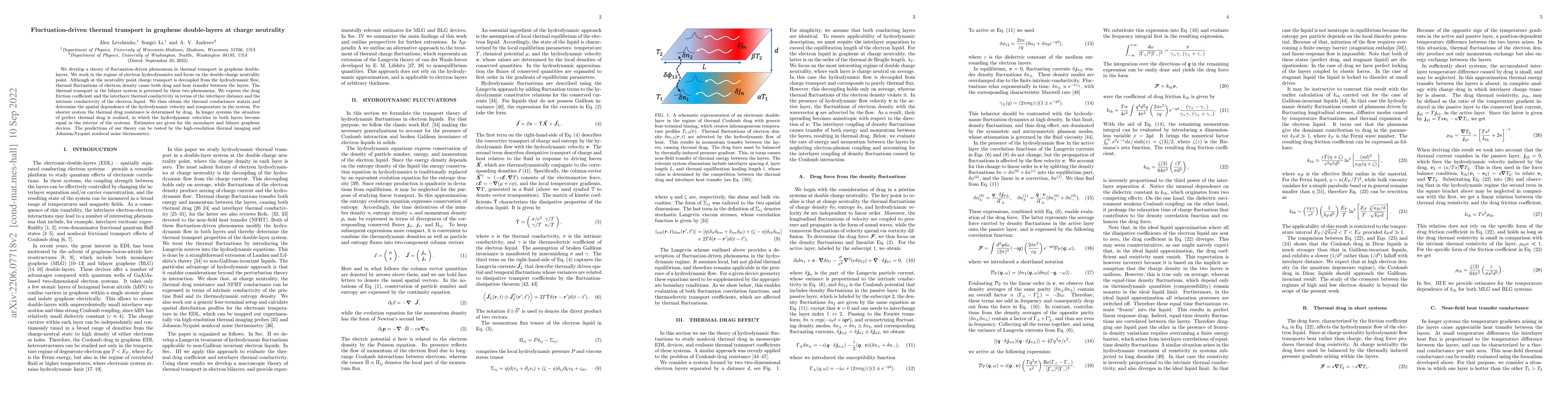 Thumbnail for Fluctuation-driven thermal transport in graphene double-layers at charge
  neutrality