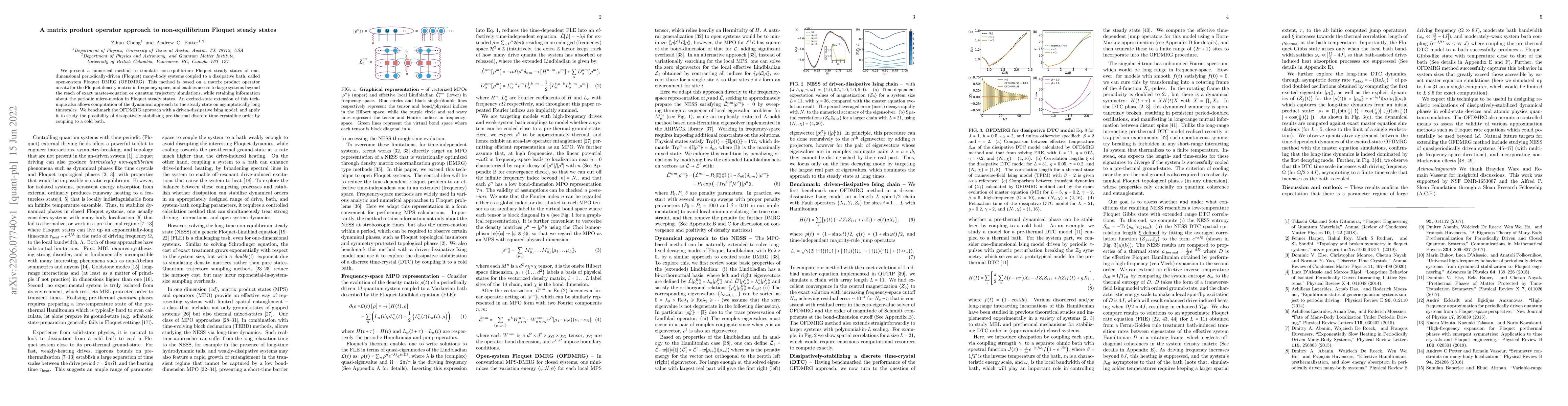 Thumbnail for A matrix product operator approach to non-equilibrium Floquet steady
  states