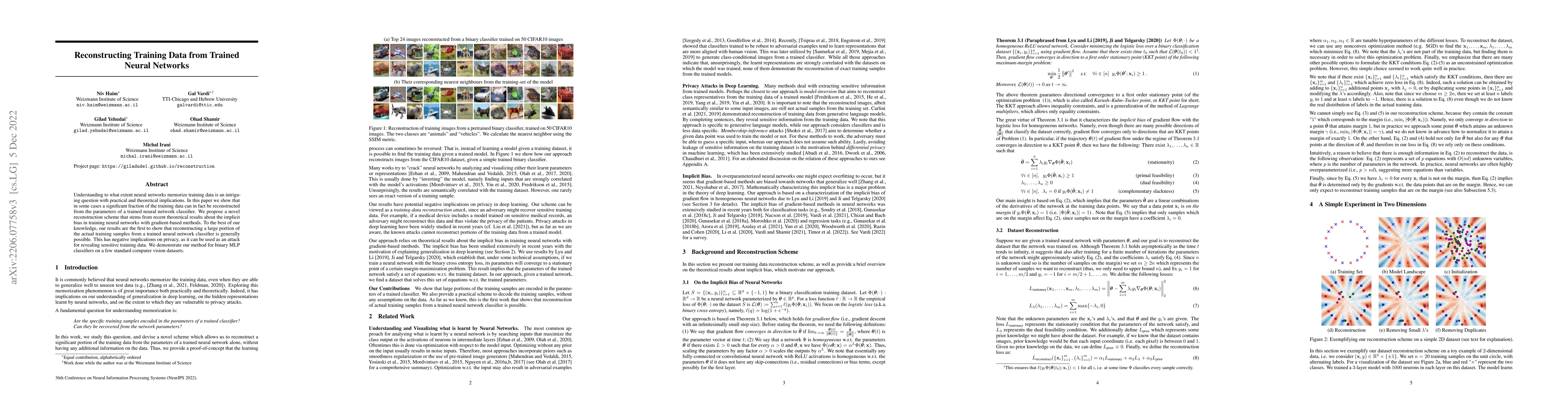 Thumbnail for Reconstructing Training Data from Trained Neural Networks