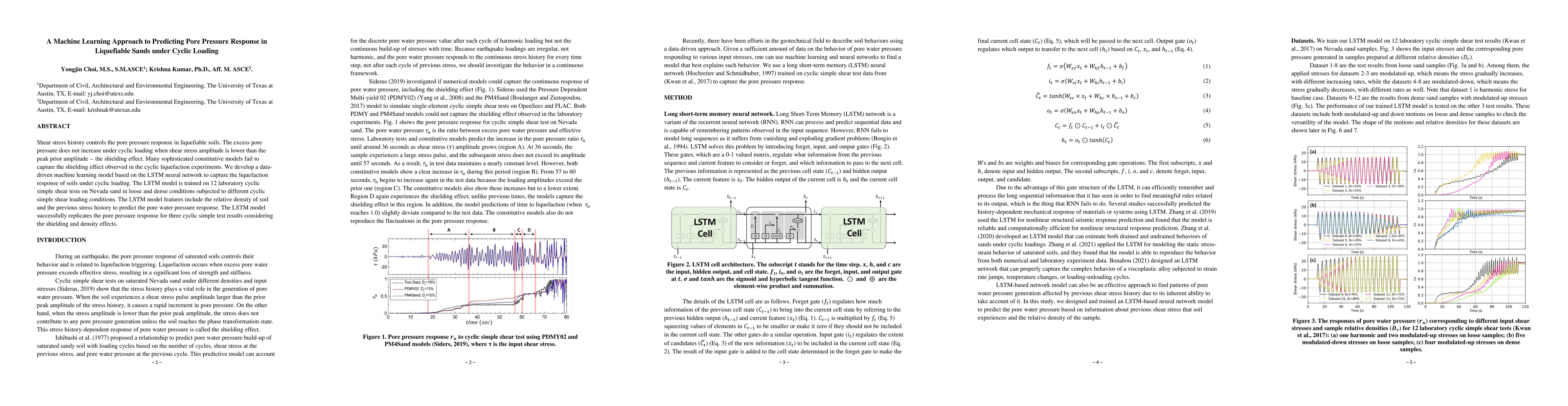 Thumbnail for A machine learning approach to predicting pore pressure response in
  liquefiable sands under cyclic loading