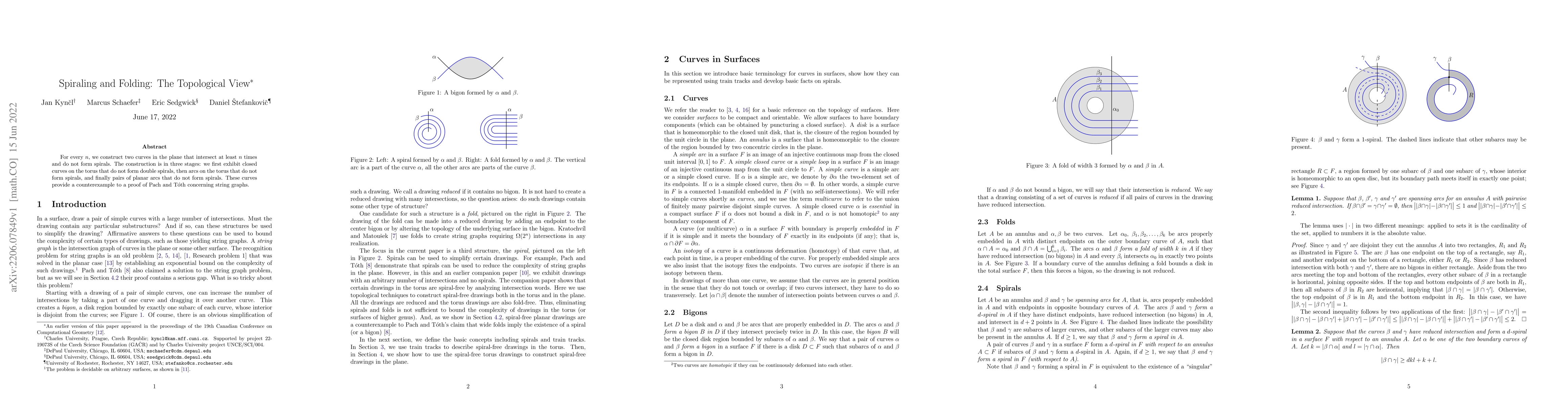 Thumbnail for Spiraling and Folding: The Topological View