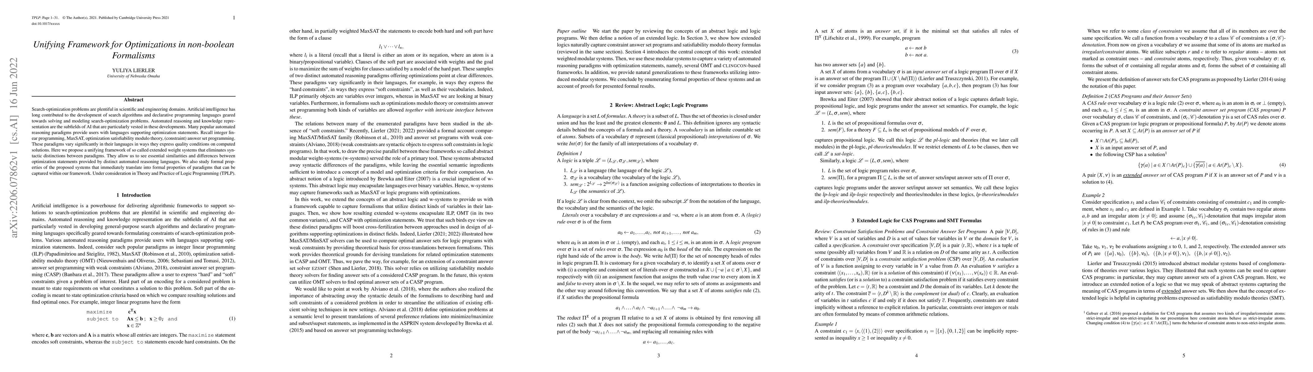 Thumbnail for Unifying Framework for Optimizations in non-boolean Formalisms