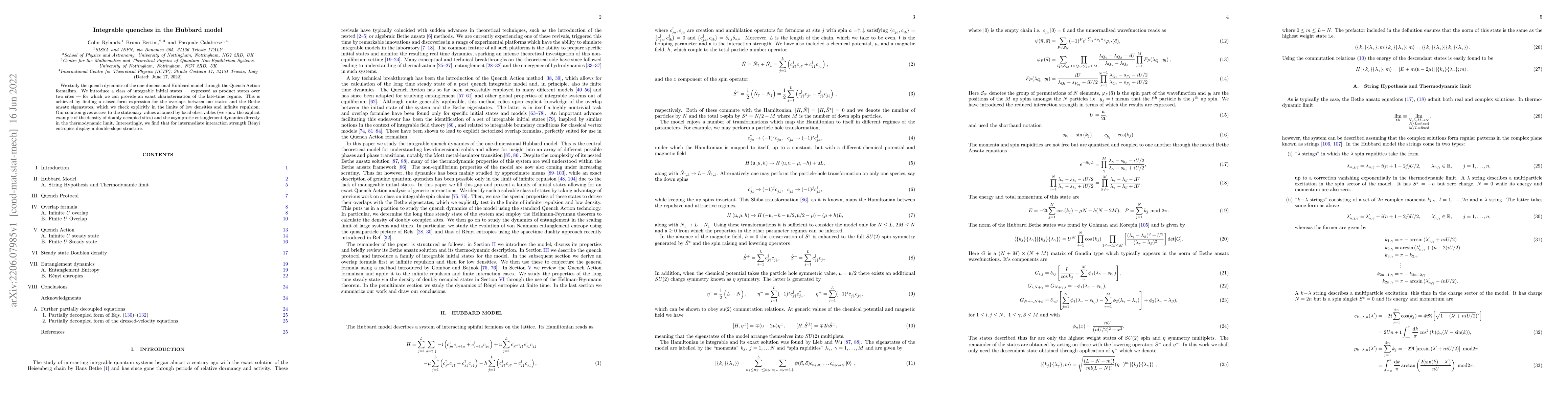 Thumbnail for Integrable quenches in the Hubbard model