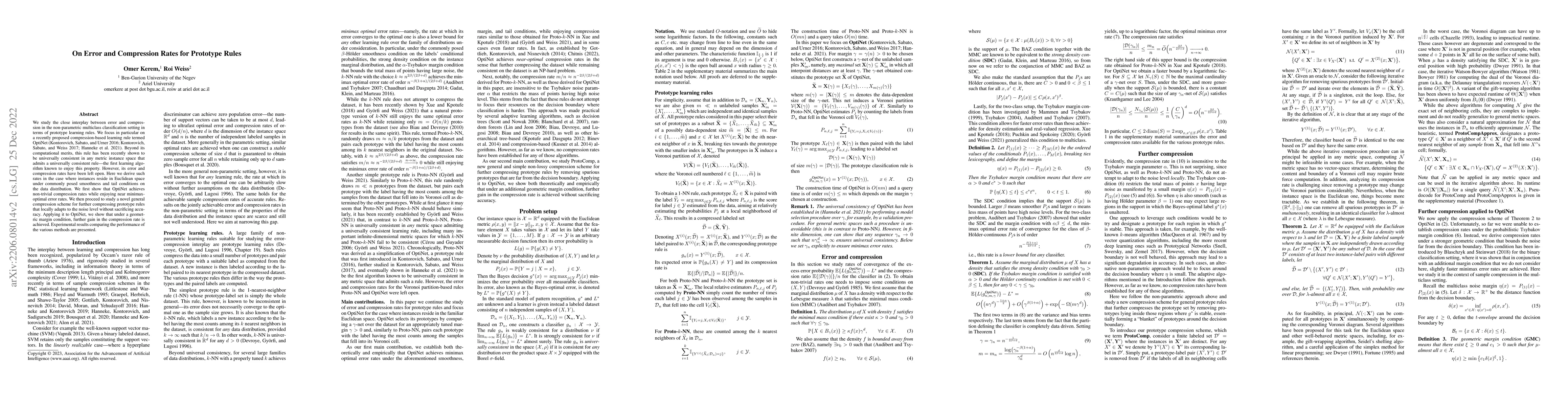 Thumbnail for On Error and Compression Rates for Prototype Rules