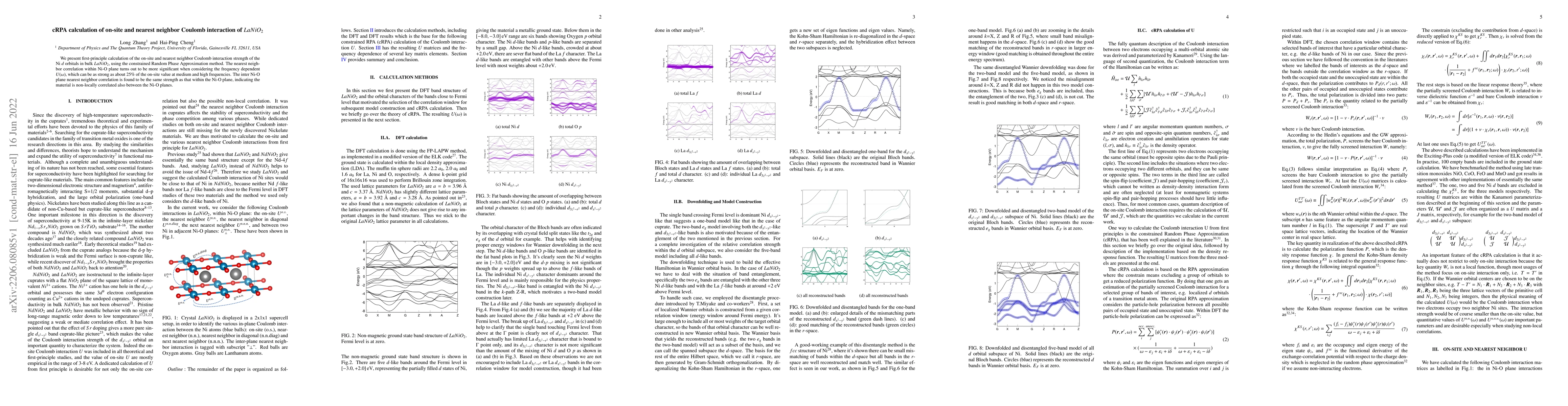 Thumbnail for cRPA calculation of on-site and nearest neighbor Coulomb interaction of
  $LaNiO_2$