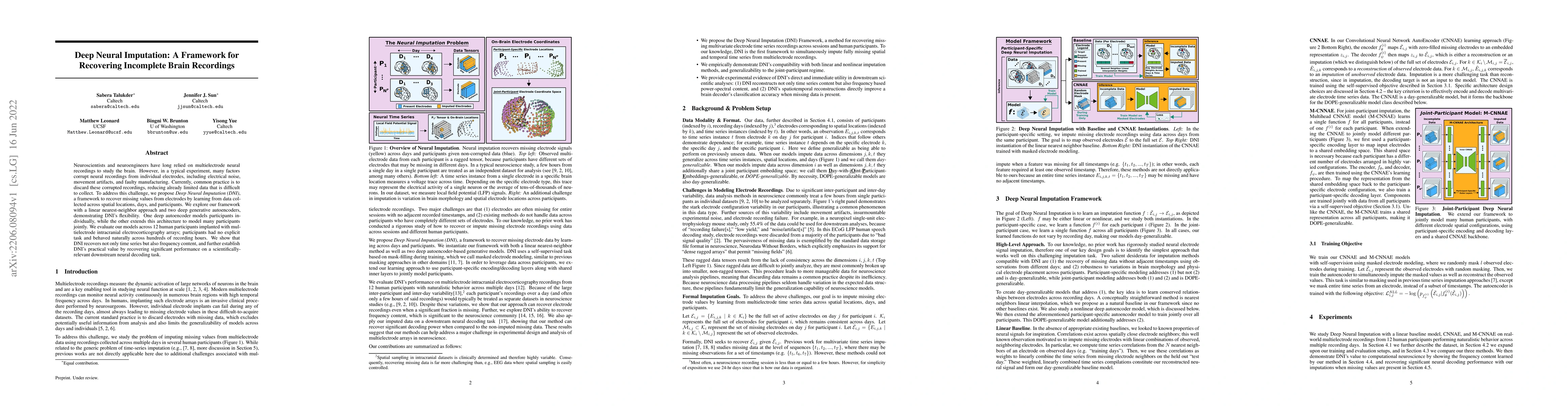 Thumbnail for Deep Neural Imputation: A Framework for Recovering Incomplete Brain
  Recordings