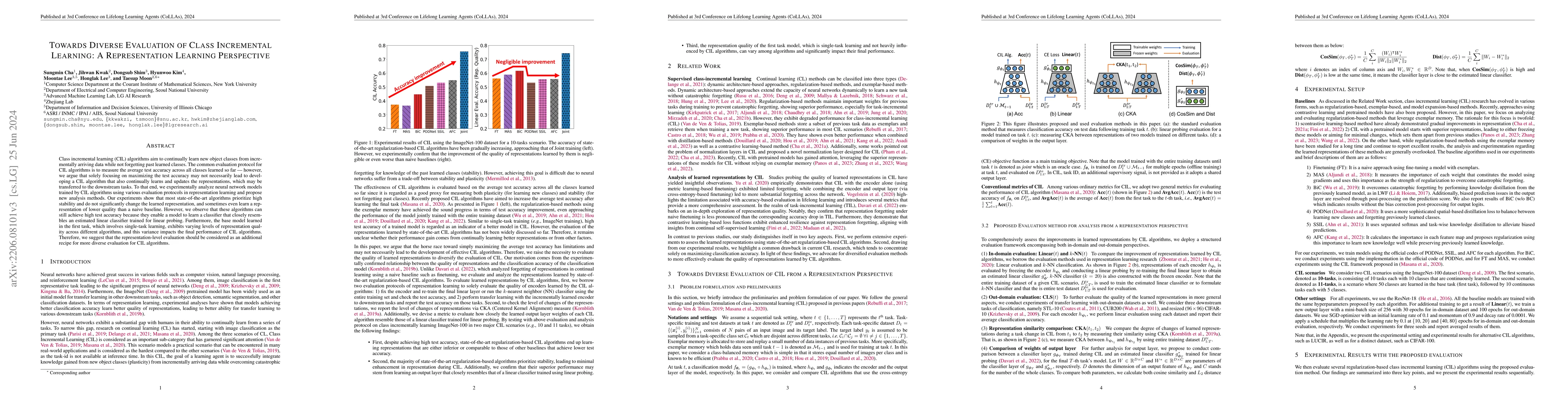 Thumbnail for Towards Diverse Evaluation of Class Incremental Learning: A
  Representation Learning Perspective
