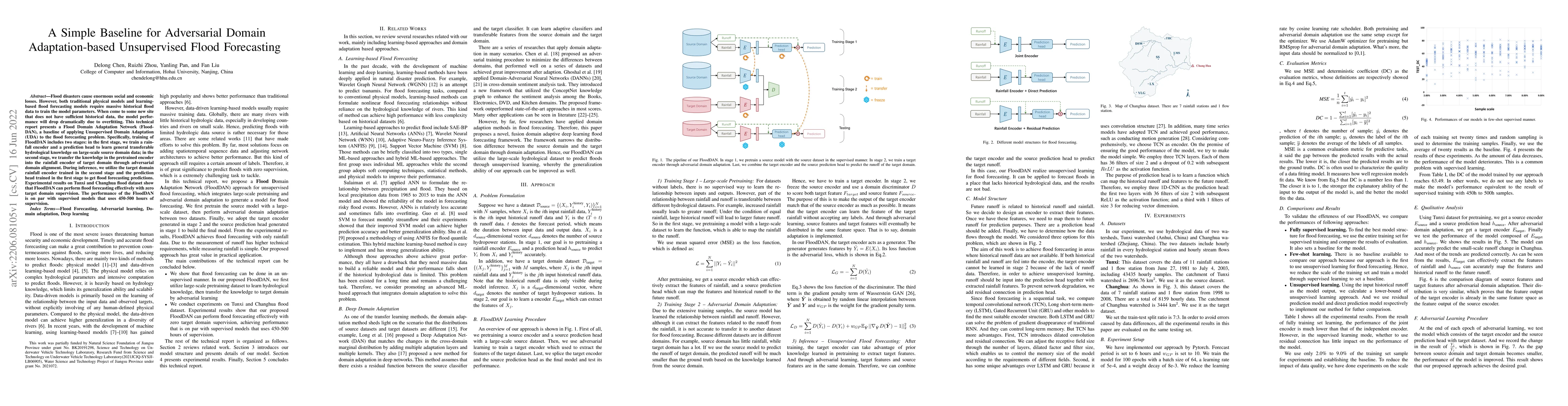Thumbnail for A Simple Baseline for Adversarial Domain Adaptation-based Unsupervised
  Flood Forecasting