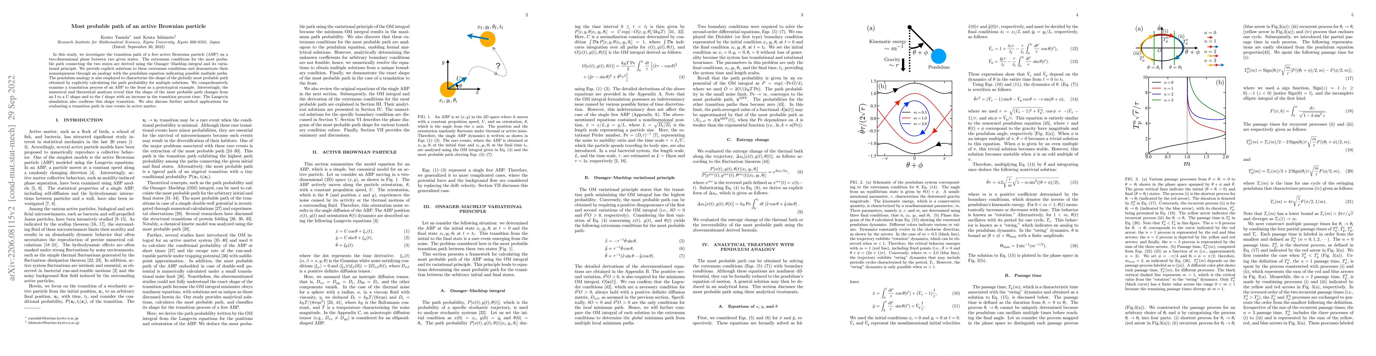Thumbnail for Most probable path of an active Brownian particle