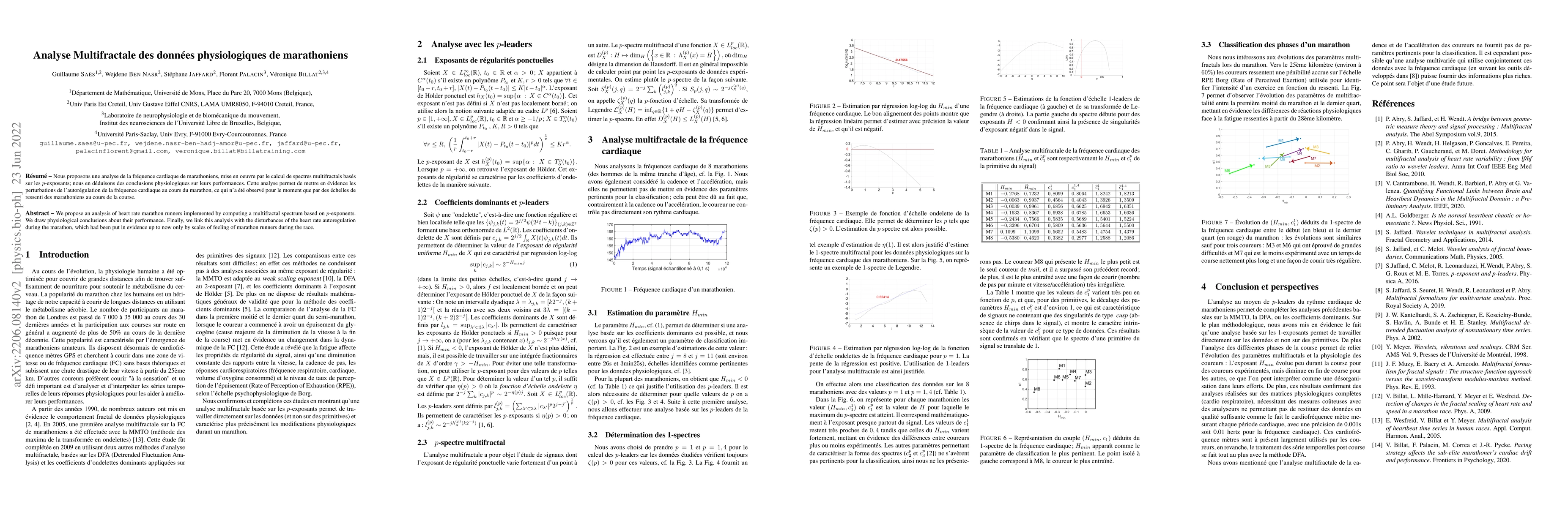 Thumbnail for Multifractal analysis of physiological data from marathon runners